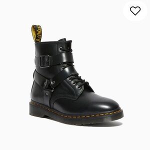 Dr. Martens Cristofor Leather Harness Lace Up Boots 'Black'